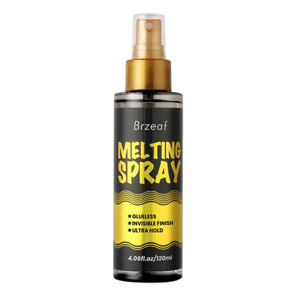 Brzeaf Lace Melting Spray & Holding Spray (120 ml) – Extrem starker Halt & klebefrei, Schmelzspray für Lace Wigs, starkes natürliches Finish, trocknet schnell, Wig Melting Spray & Haarspray für Perücken
