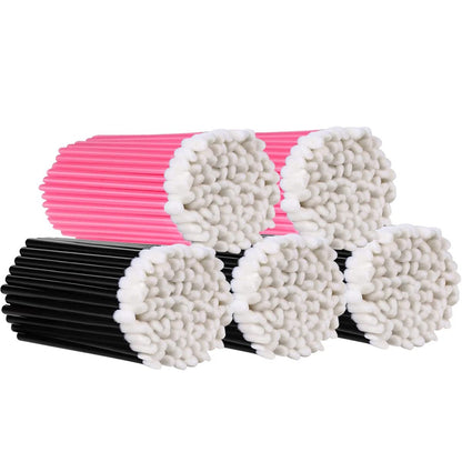 KINGMAS 500 Stück Einweg-Lippenpinsel-Applikatoren, fusselfreie Lippenstift-Gloss-Stäbchen, Make-up-Applikator-Pinsel