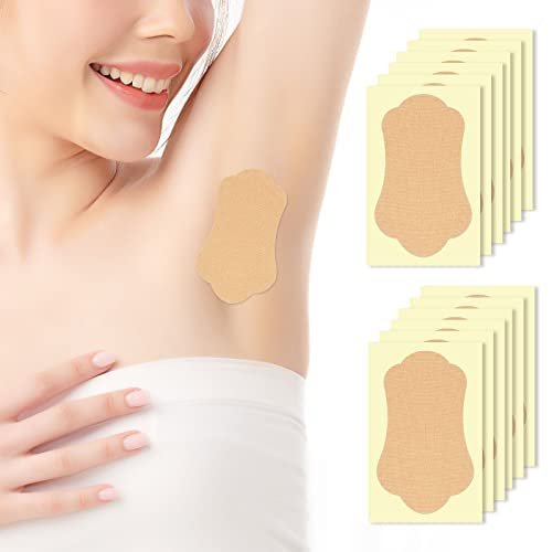 Achsel-Schweißpads, 28 Stück, unsichtbare selbstklebende Baumwoll-Antitranspirant-Aufkleber, Einweg-Schweißabsorber, Deodorant-Schutz für Frauen und Männer