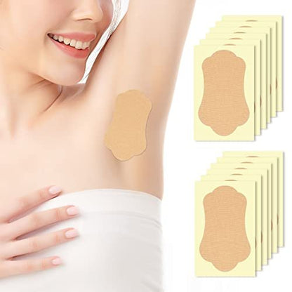 Achsel-Schweißpads, 28 Stück, unsichtbare selbstklebende Baumwoll-Antitranspirant-Aufkleber, Einweg-Schweißabsorber, Deodorant-Schutz für Frauen und Männer