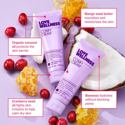 Love Wellness Comfy Cream Feuchtigkeitscreme für Vulva & Vagina - 1,01 oz