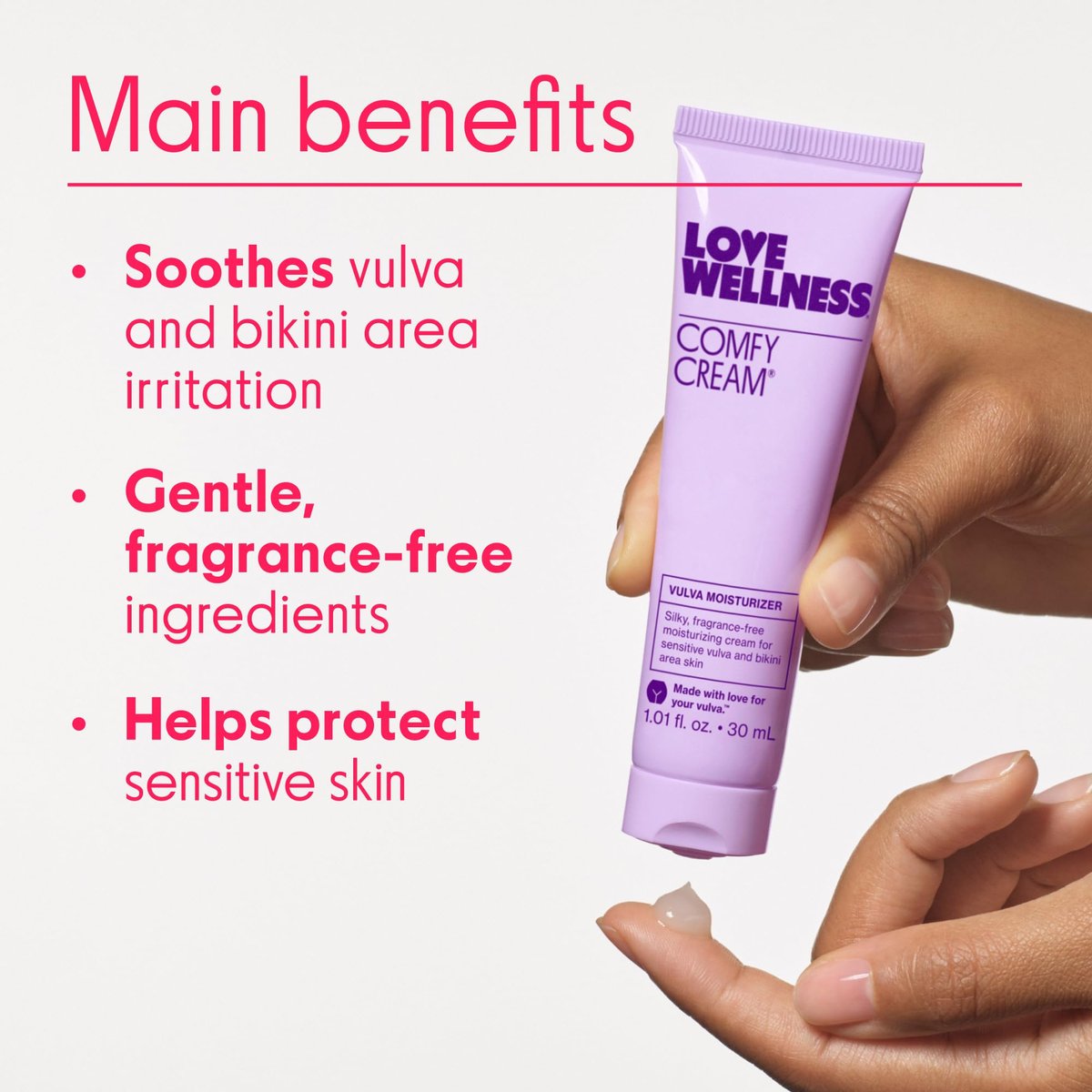 Love Wellness Comfy Cream Feuchtigkeitscreme für Vulva & Vagina - 1,01 oz