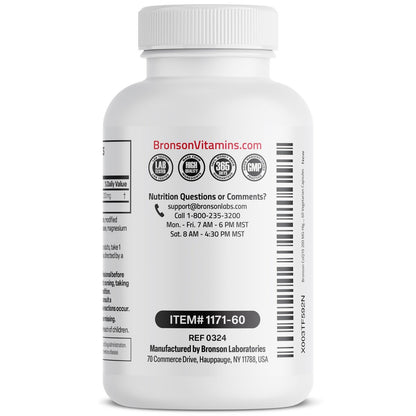 Bronson CoQ10 200 MG Hochdosiert – Zelluläre Energieproduktion, 60 vegane Kapseln