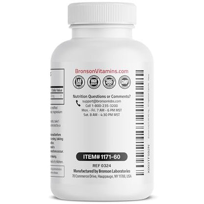 Bronson CoQ10 200 MG Hochdosiert – Zelluläre Energieproduktion, 60 vegane Kapseln
