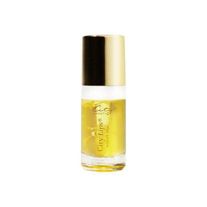 City Beauty City Lips Night Oil – Nächtliche Lippenpflege zum Polstern, Hydratisieren und Restaurieren – Anti-Aging Lippenbehandlung mit Hyaluronsäure & Pflanzenextrakten