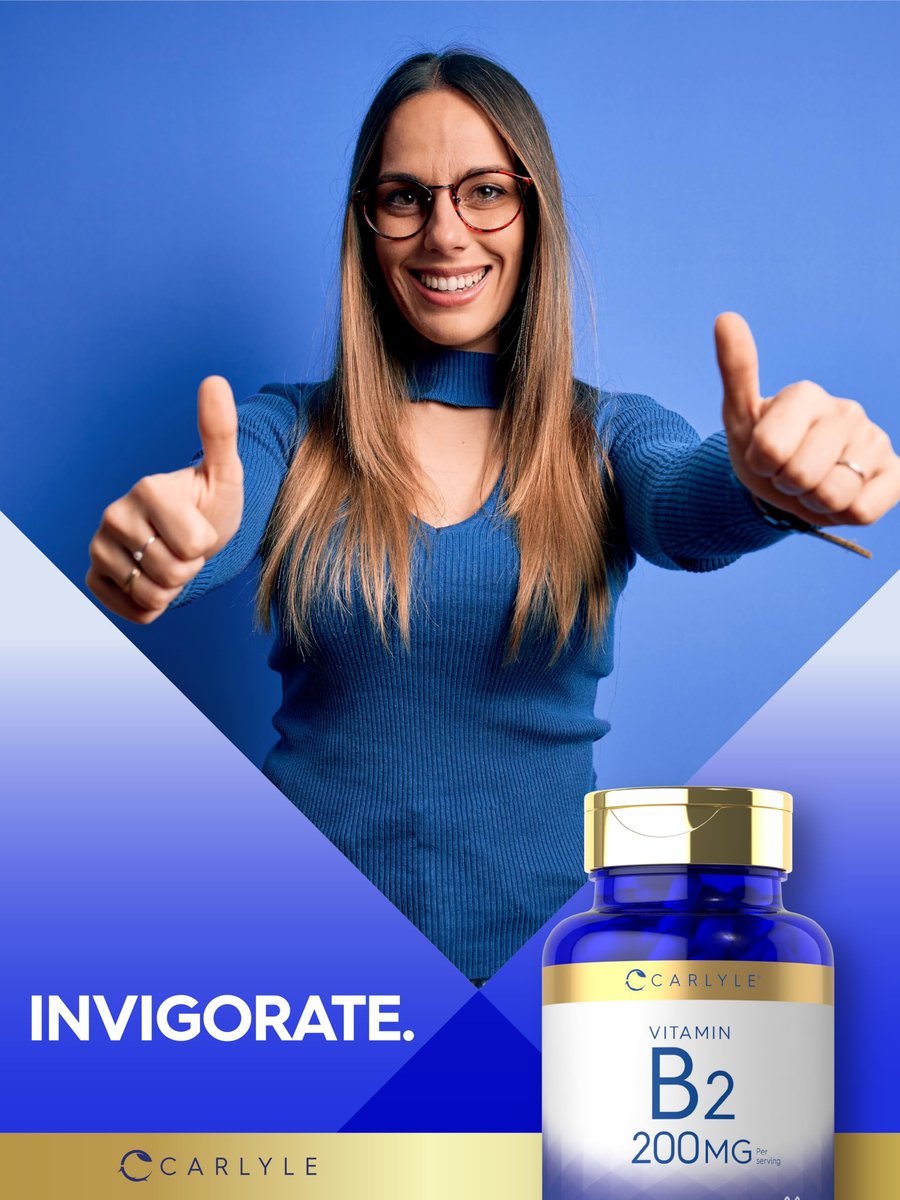 Carlyle Vitamin B2 200 mg | 150 Kapseln | Riboflavin | Nicht-GVO & Glutenfrei | Essentielles Nahrungsergänzungsmittel