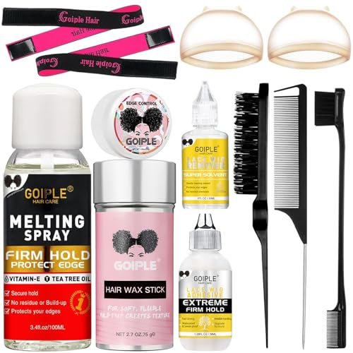WOZUTUNT Haarverlängerungs-Klebespray-Set – Lace Front Wig & Closure Kleber, schmilzt nicht für Perücken und Extensions