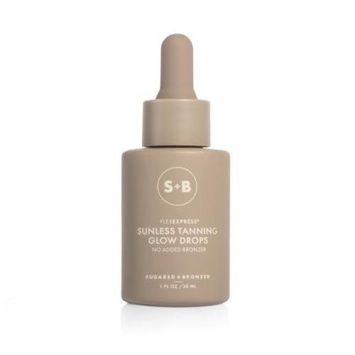 SUGARED + BRONZED Sunless Tanning Glow Drops – Selbstbräuner-Serum für Gesicht und Körper, individuell dosierbar, natürlicher Glow, vegan, 30 ml