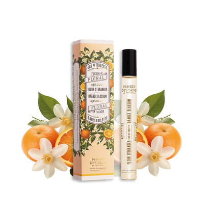 Panier des Sens Orangenblüte Eau de Toilette Roll-On – Mini Parfüm für Damen – Süßer & blumiger Duft – Leicht & nicht aufdringlich – 0,3 Fl Oz