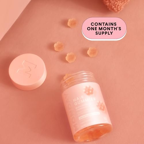 MONDAY HAIRCARE Haar-Gummis mit 2500 mcg Biotin, Vitamin C & Vitamin E für dickeres, stärkeres und gesünderes Haar 60 Stück