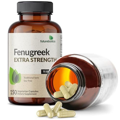 Futurebiotics Fenugreek Extra Strength – 150 Kapseln zur Unterstützung des allgemeinen Wohlbefindens, Nicht-GMO, Vegetarisch