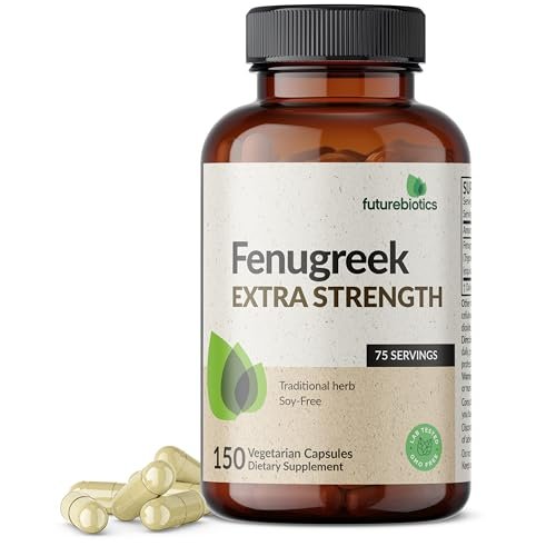 Futurebiotics Fenugreek Extra Strength – 150 Kapseln zur Unterstützung des allgemeinen Wohlbefindens, Nicht-GMO, Vegetarisch