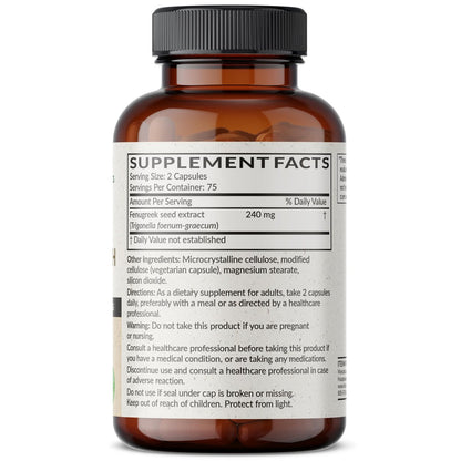 Futurebiotics Fenugreek Extra Strength – 150 Kapseln zur Unterstützung des allgemeinen Wohlbefindens, Nicht-GMO, Vegetarisch