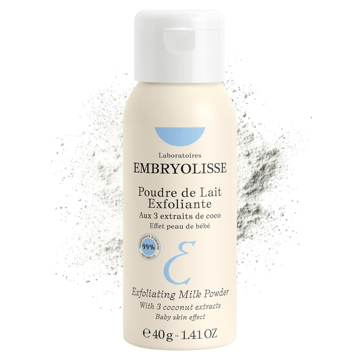 Embryolisse Peeling-Pulver-Gesichtsreiniger – Sanftes Exfolieren, Tonisieren und Pflegen für alle Hauttypen, auch empfindliche Haut, 40 g