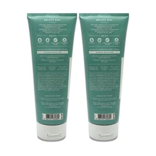Bath & Body Works Aromatherapie - Breathe Deep Eukalyptus & Lavendel - Ultimative Feuchtigkeitscreme - 2er-Pack (2 x 227 g)