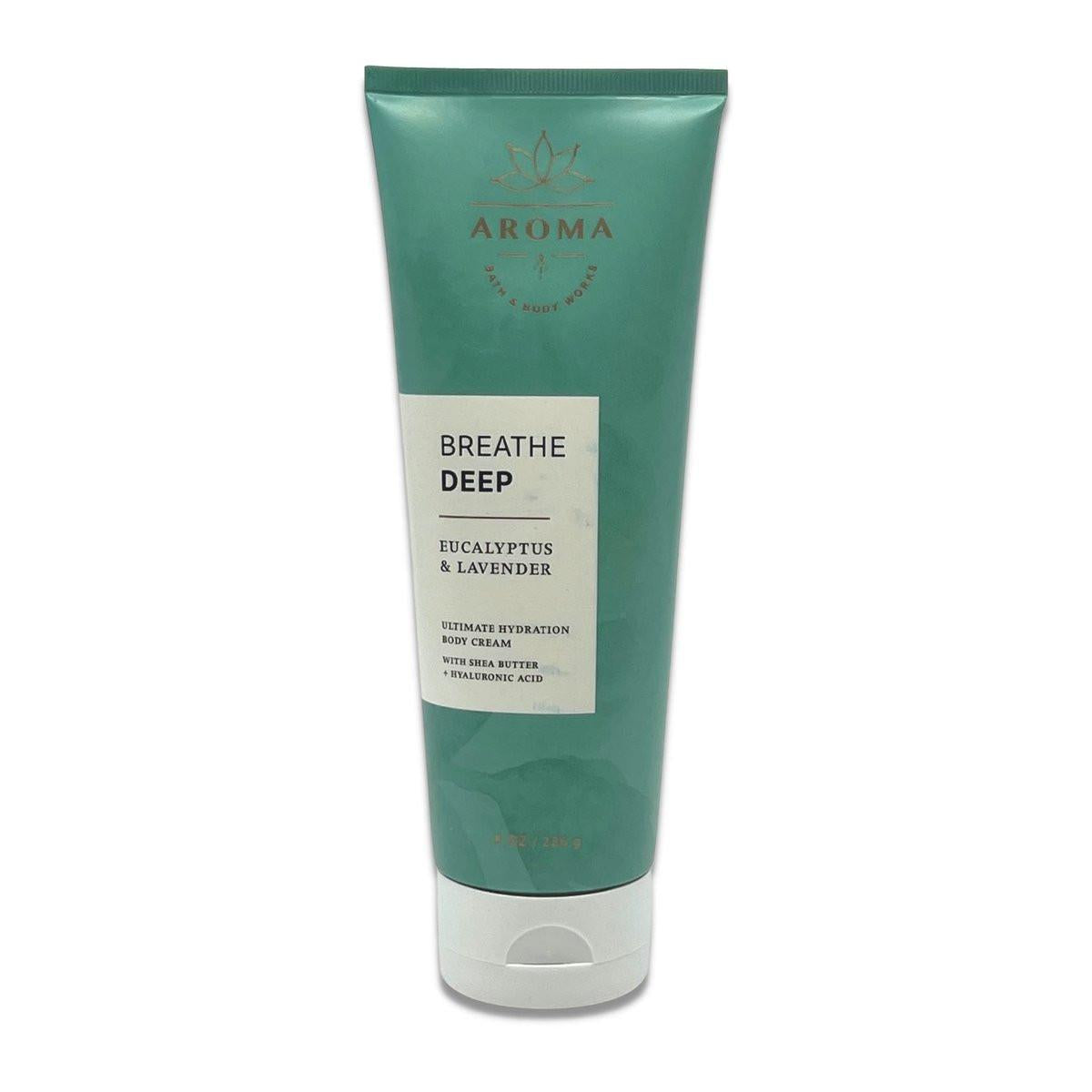 Bath & Body Works Aromatherapie - Breathe Deep Eukalyptus & Lavendel - Ultimative Feuchtigkeitscreme - 2er-Pack (2 x 227 g)