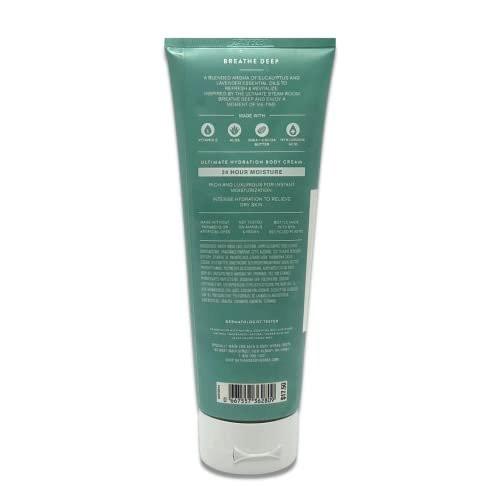 Bath & Body Works Aromatherapie - Breathe Deep Eukalyptus & Lavendel - Ultimative Feuchtigkeitscreme - 2er-Pack (2 x 227 g)