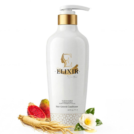 Elixir by Cocó March Haarwuchs Conditioner für Frauen – Pflanzenbasiert, Parabenfrei, Anti-Frizz Tiefenpflege für volleres, stärkeres Haar, Lockenfreundlich, 500 ml