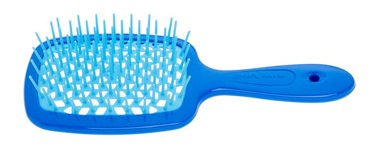 Jäneke Brush SUPERBRUSH SMALL blau/türkis – Sanfte Haarbürste für feines, lockiges & dickes Haar