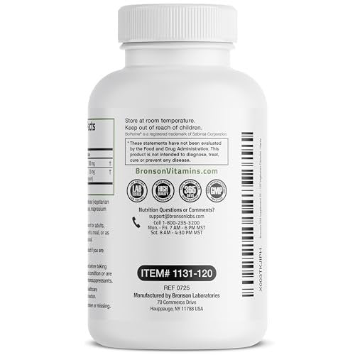 Bronson DIM Supplement 200 mg mit BioPerin für verbesserte Aufnahme, unterstützt den Östrogenstoffwechsel und erhält ausgeglichene Hormonspiegel, 120 vegane Kapseln