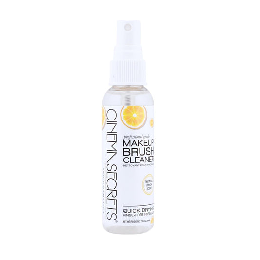 Cinema Secrets Original Makeup Pinselreiniger Spray - Professioneller Reiniger für Make-up-Pinsel - Schnelltrocknend, ohne Ausspülen - Entfernt hartnäckiges wasserfestes Make-up - Zitrone (60 ml)
