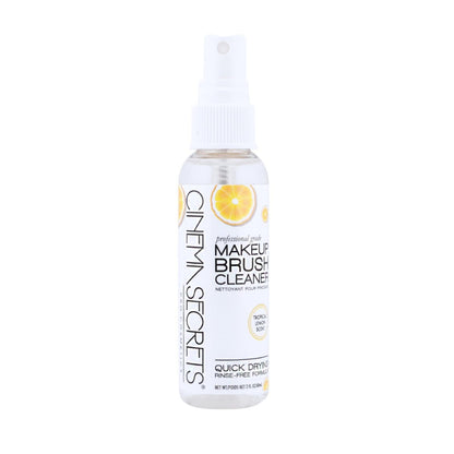 Cinema Secrets Original Makeup Pinselreiniger Spray - Professioneller Reiniger für Make-up-Pinsel - Schnelltrocknend, ohne Ausspülen - Entfernt hartnäckiges wasserfestes Make-up - Zitrone (60 ml)