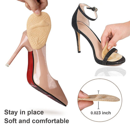 Ball-of-Foot Cushions, Metatarsal Pads für Frauen, Vorfußpolster verhindern das Vorrutschen der Füße, rutschfeste Gewichtsverlagerung, Komforteinlagen für High Heels, Metatarsalgie-Schmerzlinderung (4 Paare)