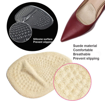 Ball-of-Foot Cushions, Metatarsal Pads für Frauen, Vorfußpolster verhindern das Vorrutschen der Füße, rutschfeste Gewichtsverlagerung, Komforteinlagen für High Heels, Metatarsalgie-Schmerzlinderung (4 Paare)