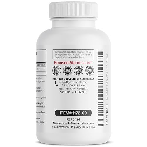 Bronson CoQ10 100 mg – Hochdosiertes Coenzym Q10 für zelluläre Energieproduktion, 60 vegane Kapseln