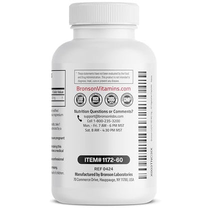 Bronson CoQ10 100 mg – Hochdosiertes Coenzym Q10 für zelluläre Energieproduktion, 60 vegane Kapseln
