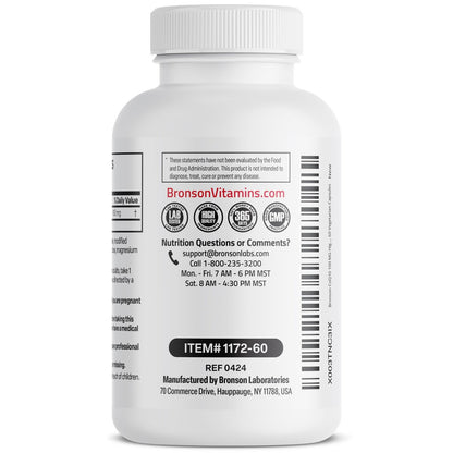 Bronson CoQ10 100 mg – Hochdosiertes Coenzym Q10 für zelluläre Energieproduktion, 60 vegane Kapseln