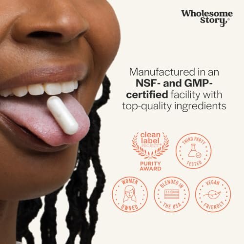 Wholesome Story Myo-Inositol Kapseln | 2000mg pro Portion | 500mg pro Kapsel | Fruchtbarkeitsergänzung für Männer und Frauen | Vitamin B8 | 120 Kapseln