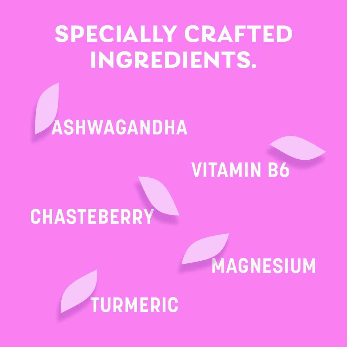 Pamprin Botanicals Kapseln für PMS & Menstruationsbeschwerden – mit Ashwagandha, Magnesium, Kurkuma, Vitamin B6, Mönchspfeffer, 22 Stück