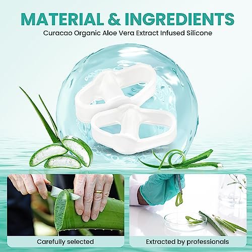 Welnove 12er-Pack Zehenspreizer mit 2 Schlaufen, Zehenkorrektor für Ballenzehen und überlappende Zehen, mit Aloe-Vera-Extrakt (Transparent)
