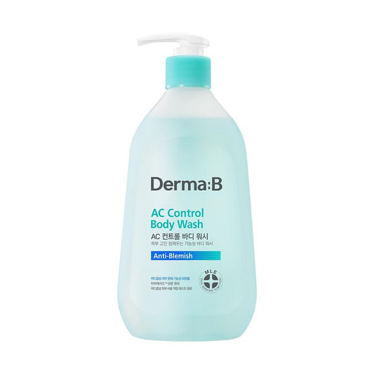 Derma B AC Control Body Wash 420ml – Anti-Blemish & Pickelpflege, hypoallergener Körperschaum für alle Hauttypen, beruhigendes & erfrischendes Duschgel, Koreanische Hautpflege