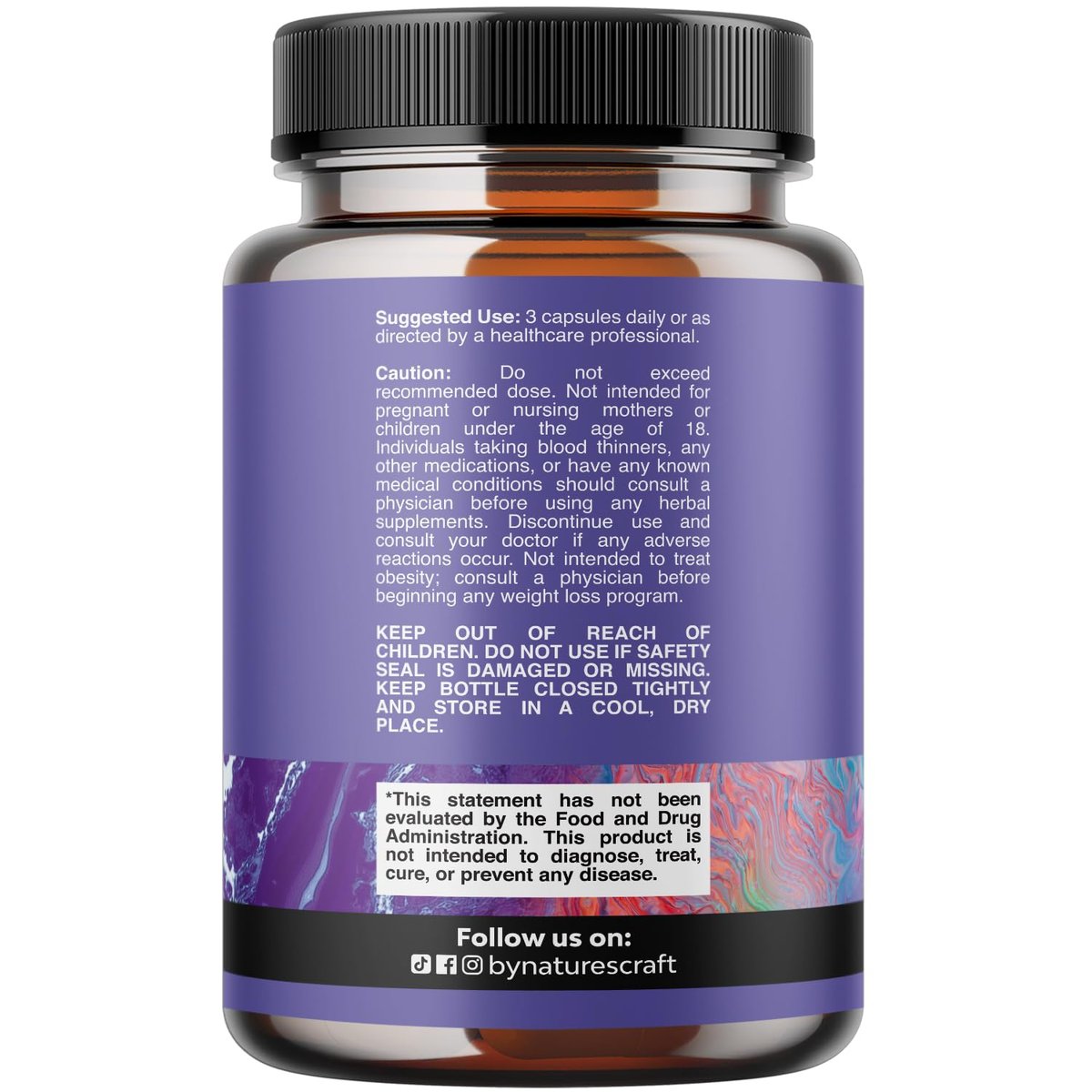 Triple Magnesium Complex Supplement - Hochabsorbierendes Magnesiumtaurat, Glycinat & Malat für Schlaf, Muskeln, Knochen & Stimmung - Non GMO, vegan - 90 Kapseln