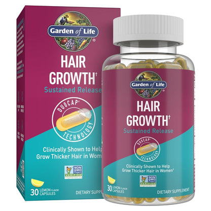 Garden of Life Haarwachstum DuoCaps für Frauen und Männer, 30 Kapseln