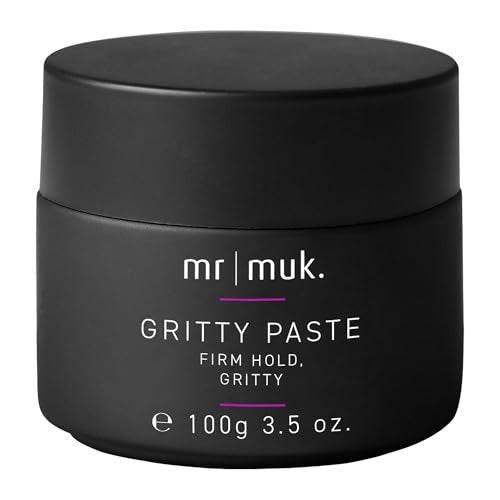 Mr MUK Strong Gritty Finish Texturierende & Umformbare Paste - 100g | Ultimativer fester Halt für Herren-Haare | Wasserlöslich & ohne Flocken