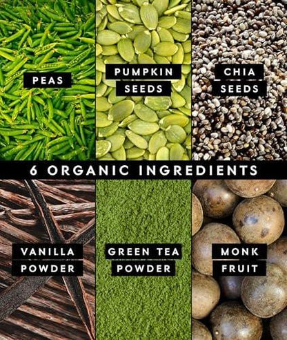 Truvani Veganes Erbsenproteinpulver | Matcha | 20g organisches pflanzliches Protein | 1 Portion | Keto | Gluten- & laktosefrei | Low Carb | Ohne Zuckerzusatz