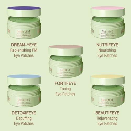 Pixi Beauty NutrifEYE Beruhigende Rosen-Augen-Gel-Pads | Augenmasken gegen Schwellungen mit Rose, Aloe Vera und Kamille zur Hydratation, Beruhigung und Entschwellung | 30 Paare / 60 Patches