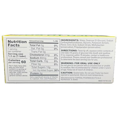 GLUCO TO GO 15 Orale Glukose-Gel Zitronengeschmack, 37,5 g, 3 Einweg-Quetschtuben pro Packung / Drehverschluss