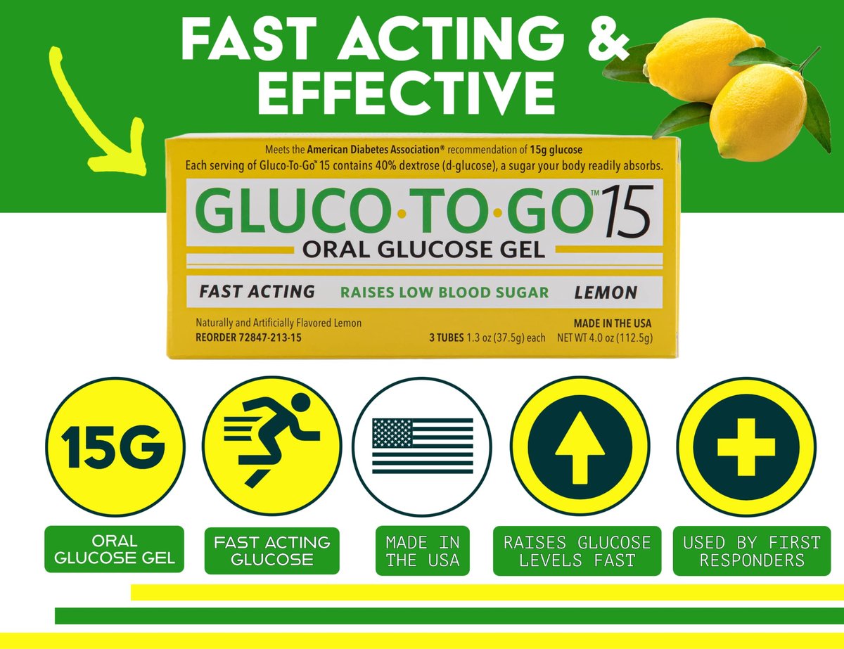 GLUCO TO GO 15 Orale Glukose-Gel Zitronengeschmack, 37,5 g, 3 Einweg-Quetschtuben pro Packung / Drehverschluss