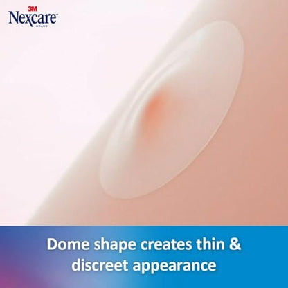 Nexcare Dünne und Transparente Akne-Pflaster, Hydrokolloid-Pflaster zur Absorption von Eiter und Öl aus verstopften Poren, mit Lasche zur einfachen Entfernung – 39 Pickel-Patches