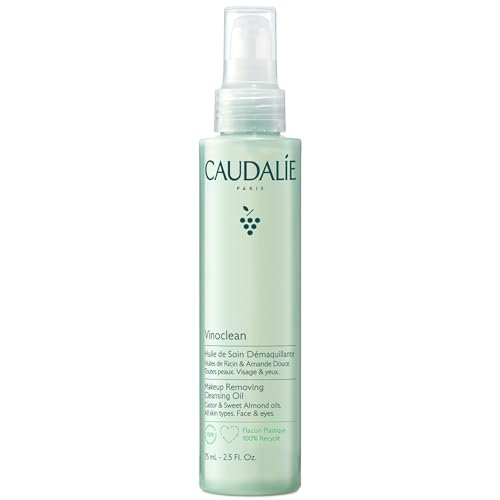 Caudalie Vinoclean Make-up Entfernendes Reinigungsöl, Reisegröße wasserfester Make-up Entferner - 75 ml