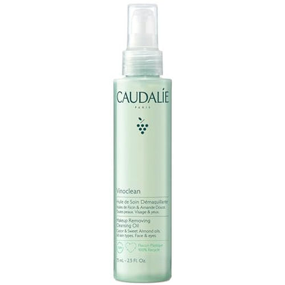 Caudalie Vinoclean Make-up Entfernendes Reinigungsöl, Reisegröße wasserfester Make-up Entferner - 75 ml