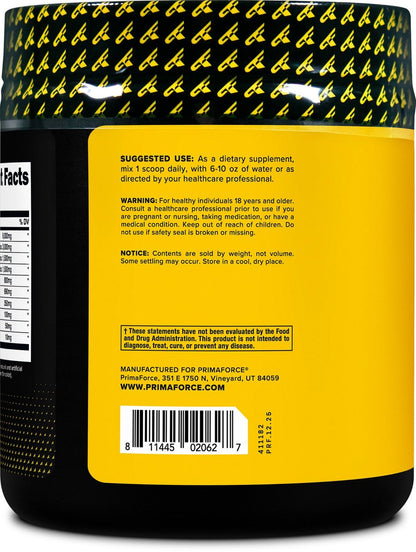 Primaforce EAA Pulver (30 Portionen) | Essentielle Aminosäuren für Pre/Intra Workout und Erholung – Nicht-GMO und Glutenfrei (Wassermelone)