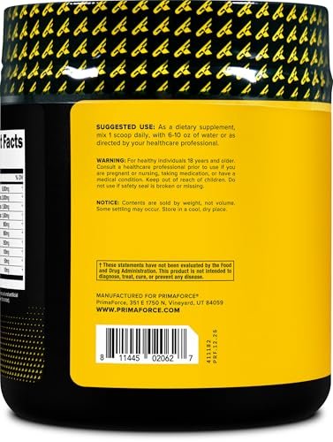 Primaforce EAA Pulver (30 Portionen) | Essentielle Aminosäuren für Pre/Intra Workout und Erholung – Nicht-GMO und Glutenfrei (Wassermelone)