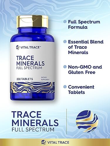 Carlyle Spurenelemente | 200 Tabletten | Vollspektrum-Komplex | Non-GMO & Glutenfrei | von Vital Trace