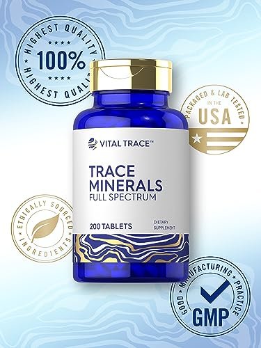 Carlyle Spurenelemente | 200 Tabletten | Vollspektrum-Komplex | Non-GMO & Glutenfrei | von Vital Trace