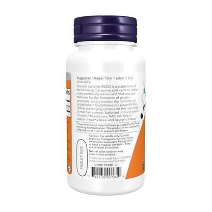 Now Foods NAC (N-Acetyl-Cystein) 1.000 mg – 60 Tabletten – Antioxidans & Immununterstützung